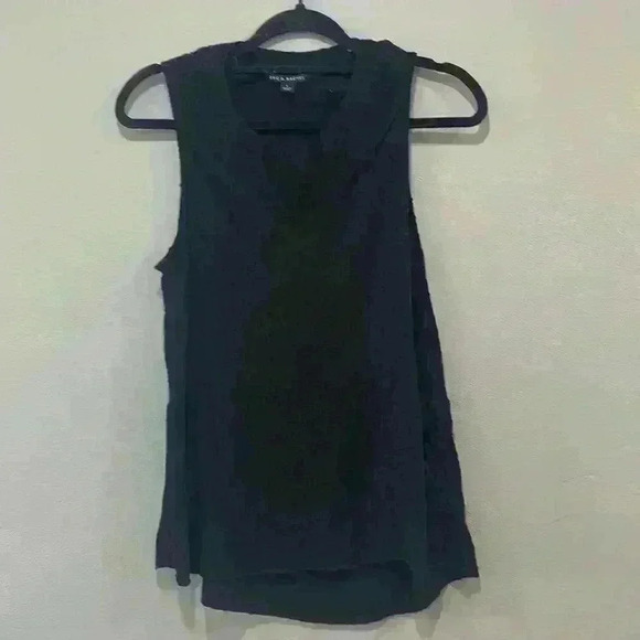 Zac & Rachel Tops - Zac & Rachel Black Sleeveless peplum top size large